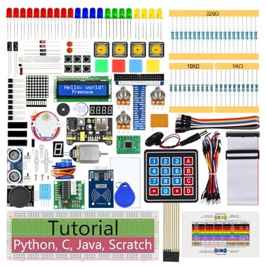Freenove RFID Starter Kit for Raspberry Pi 5 4 B 3 B 400 Zero 2 W 927Page Detailed Tutorial Python C Java Scratch Processing Code 204 Items 122 Projects Raspberry Pi NOT Included