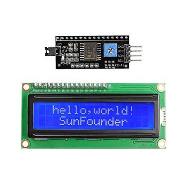 SunFounder IICI2CTWI LCD1602 Display Module Compatible with Arduino and Raspberry Pi
