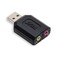 Syba external USB Stereo Sound Adapter for Windows Mac Linux Extra Audio Source with 35mm Audio Mic Jack CMedia Chipset