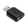 Syba external USB Stereo Sound Adapter for Windows Mac Linux Extra Audio Source with 35mm Audio Mic Jack CMedia Chipset