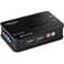 TRENDnet 2Port USB KVM Switch Kit with Audio TK209K Control Up to 2 Computers Windows Linux Mac OS Compliant 2048 x 1536 VGA Resolution NDAA TAA Compliant KVM Cables Included Black