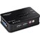 TRENDnet 2Port USB KVM Switch Kit with Audio TK209K Control Up to 2 Computers Windows Linux Mac OS Compliant 2048 x 1536 VGA Resolution NDAA TAA Compliant KVM Cables Included Black