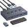 TJCXELE USB 32 Switch Selector 4 Computers Share 1 USBC 3 USBA Devices 10Gbps 4 Port USB Switcher Sharing Keyboard Mouse Printer Scanner with Cable and Remote Control and a dapter