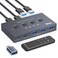 TJCXELE USB 32 Switch Selector 4 Computers Share 1 USBC 3 USBA Devices 10Gbps 4 Port USB Switcher Sharing Keyboard Mouse Printer Scanner with Cable and Remote Control and a dapter