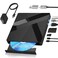 Wbacon External Blu ray Drives 40Gbps External Bluray Burner with HDMI LAN Support 100GB BDXLRE Disc ReadingWriting External BluerayDVD Drive for PC Laptop Windows Linux MacOS