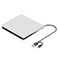 ROOFULL External CDDVD Drive for Mac Laptop USB 30 USBC Portable DVD CD ROM Reader Player Burner Writer Rewriter for Apple MacBook ProAir iMac Windows 1110 Laptop Computer White