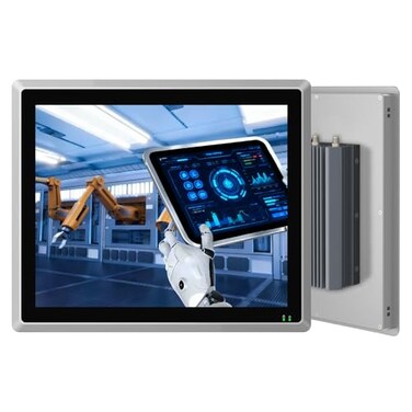 SunKol 15 Industrial Embedded Panel PC IP65 Fanless Touch All in One Computer Windows 11 Pro Auto Poweron 2xLANHDMI6xUSB2xRS4854xRS232 J6412 8GB RAM 128GB SSD