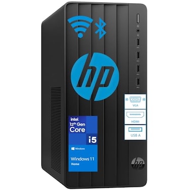 HP Desktop Computer Tower PC Intel i512500T 6Core 16GB DDR4 RAM 1TB PCIe SSD Windows 11 Home WiFi Bluetooth HDMI Business Ready with Keyboard Mouse Jet Black