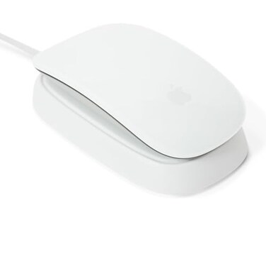 Ascrono Charging Station Compatible with Apple Magic Mouse 2 White Perfect Accessories Usable As Charging Dock Stand Charger Includes 5ft 15m USBA Cable Lightning Connector