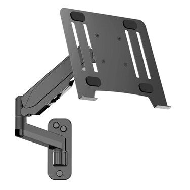 UPGRAVITY Laptop Wall Mount 2in1 Gas Spring Wall Holder with Vented Tray for 1217 Notebook1332 Computer Screen Full Motion Adjustable Wall Mount Laptop Stand Holds 33176lbs