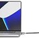 Compulocks Ledge Lock Adapter and keyed Cable Lock for M1 M2 M3 M4 MacBook Pro 16 Silver