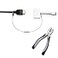 TetherTies Patented PreAssembled Adapter Ties AntiTheft Cable Locks for Tools Dongles Tethers Computer adapters Steel Cable Security Lock Easy Installation with Free Crimping Tool