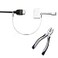 TetherTies Patented PreAssembled Adapter Ties AntiTheft Cable Locks for Tools Dongles Tethers Computer adapters Steel Cable Security Lock Easy Installation with Free Crimping Tool