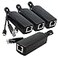 ANVISION 4Pack Gigabit PoE Splitter 48V to 5V 24A Micro USB Ethernet Adapter Compatible with Raspberry Pi 3B IP Camera and More