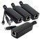 ANVISION 4Pack Gigabit PoE Splitter 48V to 5V 24A Micro USB Ethernet Adapter Compatible with Raspberry Pi 3B IP Camera and More