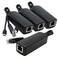 ANVISION 4Pack Gigabit PoE Splitter 48V to 5V 24A Micro USB Ethernet Adapter Compatible with Raspberry Pi 3B IP Camera and More