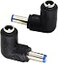 zdyCGTime 90 Degree Angle DC55x21mm Male to Female Adapter 5 Volt DC Barrel Power Jack Charging Cable Connector for Tablet DC55x21mm2pack