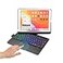 HENGHUI 360 Rotatable Touch Keyboard for iPad 9th8th7th Gen 102 inch iPad Air 3rd GenPro 105 Foldable Backlight Keyboard with Trackpad Black
