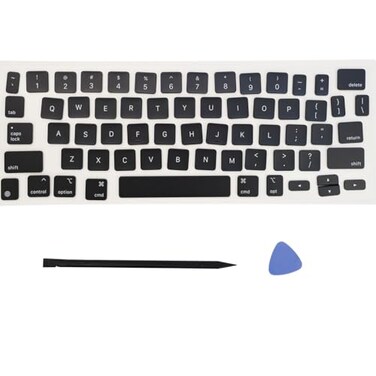 Ojguct Replacement US Keyboard Full Set of Keycap Keys No Hinge and Tool Applicable for ipad ProAir 1112913 inch Magic Keyboard Key Cap MKH1 Black