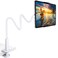 Tryone Gooseneck Tablet Holder Stand for Bed Adjustable Flexible Arm Tablets Mount Clamp on Table Compatible with iPad Air Mini Galaxy Tabs Kindle Fire Switch or Other 47105 Devices