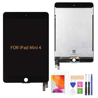 A-MIND AMIND Screen Replacement for iPad mini 4 A1538 A1550 79 inch LCD Display Touch Screen Digitizer Assembly Front Panel LCD Repairwith ToolsScreen ProtectorWithout Home ButtonBlack