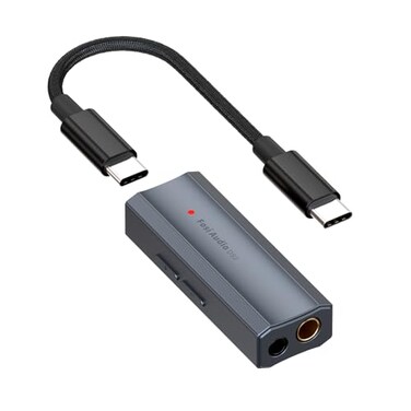 Fosi Audio DS2 USB C to AUX Headphone Amp DAC Dongle 35mm Jack Audio Portable Amplifier Dual Output DSD256 44mm Balanced High Resolution CS43131 for iPhone 15 Pro Max Plus iPad Android Phone