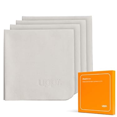 UPPERCASE Designs GhostBlanket Microfiber Cleaning Cloth for Glasses Tablet Laptop Screens Phone Screens Camera Lenses 4 Pack