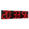 CHKOSDA Digital Wall Clock Oversize Led Digital Clock Large Display with Auto Dimmer Huge Countdown Timer with Remote Control 27 Wide Led Display 6 Digits Wall Mount Date and Temperature Red