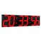 CHKOSDA Digital Wall Clock Oversize Led Digital Clock Large Display with Auto Dimmer Huge Countdown Timer with Remote Control 27 Wide Led Display 6 Digits Wall Mount Date and Temperature Red