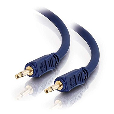 C2G 40619 Velocity 35mm MM Mono Audio Cable 3Ft Blue