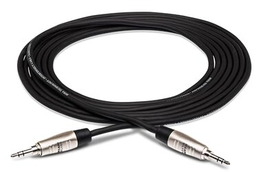 Hosa HMM010 Pro Stereo Interconnect REAN 35 Millimeters TRS to Same 10 Feet