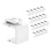 Cable Matters 20Pack Blank Keystone Jack Inserts in White Blank Inserts for Keystone Wall PlatesPatch Panels