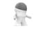 Splin Alexa Smart Speaker Echo Dot 4th or 5th Gen Desktop Stand Stand Amazon Mr Bill White
