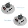Pyle 525 Pair Bluetooth Flush Mount Inwall Inceiling 2Way Speaker System Quick Connections Changeable RoundSquare Grill Polypropylene Cone Polymer Tweeter Stereo Sound 150 Watt PDICBT552RD