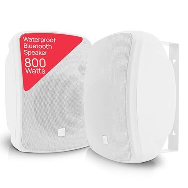 Pyle Home PDWR64BTW 65 IndoorOutdoor 800Watt Bluetooth Speaker System White