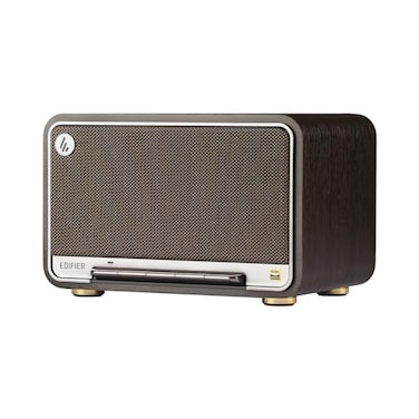 Edifier D32 Tabletop Wireless Speaker HiRes Audio LDAC ALAC 60W RMS 21 Acoustic Architecture 11h Playtime APP Control Bluetooth 53 AirPlay2 USBC and AUX Inputs Black Walnut