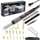 SARDVISA 21in1 3D Printer Smoothing Tool Kit 80W LCD Digital Adjustable Temperature Soldering Welding Iron Kit with Insert Brass Heatset Nuts Soldering Tips Fast Heating 3D Printing Modify Finishing T