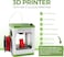 Asani Fully Assembled Mini 3D Printer for Kids and Beginners Complete Starter Kit with Auto Leveling 3D Printing Machine 10M PLA Filament and SD Card WiFi 3D Home Printer for MAC Windows Linux Green