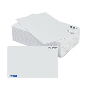 REXID Default Programmed RexID 5 Pack H10301 PVC ISO Proximity Card for Access Control System Comparable to Standard 26 bit Format for AddOn Replacement on Current System