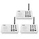 Wuloo Intercoms Wireless for Home 5280 Feet Range 10 Channel 3 Code Wireless Intercom System for Home House Business Office Room to Room Intercom Home Communication System 3 Packs White