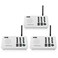 Wuloo Intercoms Wireless for Home 5280 Feet Range 10 Channel 3 Code Wireless Intercom System for Home House Business Office Room to Room Intercom Home Communication System 3 Packs White