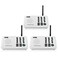 Wuloo Intercoms Wireless for Home 5280 Feet Range 10 Channel 3 Code Wireless Intercom System for Home House Business Office Room to Room Intercom Home Communication System 3 Packs White