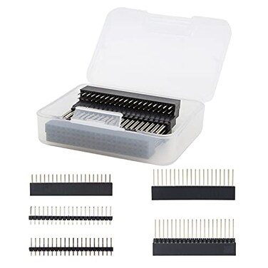 Geekworm 2x20 40 Pin Stacking Female Header Kit for Raspberry Pi 5 Specifications 10Pcs