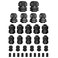ISPINNER 32pcs Nylon Cable Gland Waterproof IP68 Adjustable 318mm NPT 34 NPT 12 PG135 PG11 PG9 PG7 Black