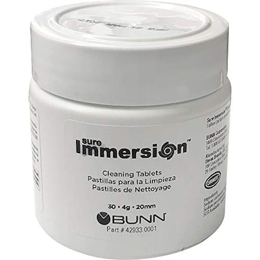 Bunn Tablet Cleaning 1 Jar Sure Immersion