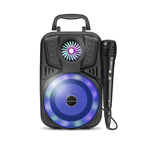 Singsation Singsation Karaoke Machine 50 Portable 4 Speaker Dynamic Loudspeaker Ultimate Karaoke Home System Led Party Lights For Kids And Adults Rechargeable Speaker With Radio Sdtf Card