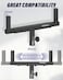 Vondynote Dual Speaker Mount Bar Mounting Fork Bracket Speaker Pole Width Adjustable Single