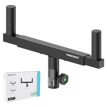 Vondynote Dual Speaker Mount Bar Mounting Fork Bracket Speaker Pole Width Adjustable Single