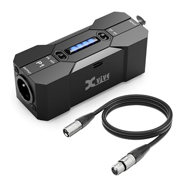Xvive P1 Phantom Power Supply for Microphone PreampCondenser MicrophonesShotgun Micwith XLR Cable