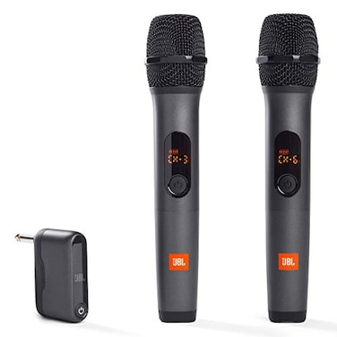 JBL Wireless Two Microphone System with DualChannel Receiver Black